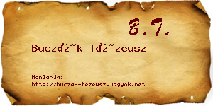 Buczák Tézeusz névjegykártya